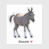 Seppel, kleiner störrischer Esel - Sticker (Vel)