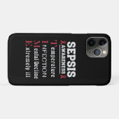 Sepsis Awareness T.I.M.E.-gids Case-Mate iPhone Case (Achterkant (horizontaal))