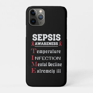 Sepsis Awareness T.I.M.E.-gids iPhone 11 Pro Hoesje