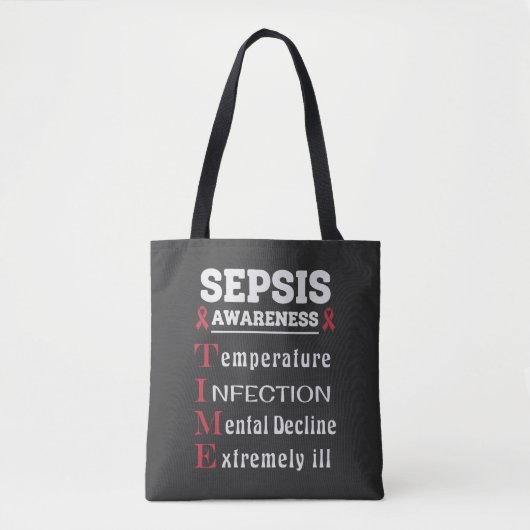 Sepsis Awareness T.I.M.E.-gids Draagtas (Voorkant)