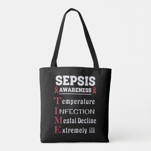 Sepsis Awareness T.I.M.E.-gids Draagtas (Achterkant)