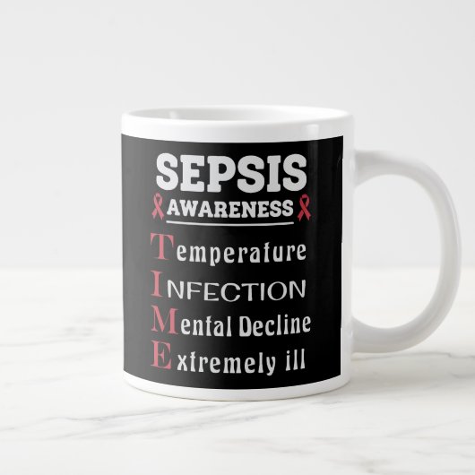 Sepsis Awareness T.I.M.E.-gids Extra Grote Beker (Rechts)