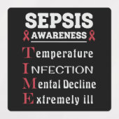 Sepsis Awareness T.I.M.E.-gids Labels (Design 2)