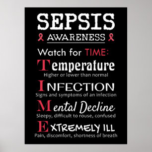 Sepsis Awareness Watch voor TIME Guide Poster