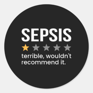 Sepsis One Star Rating Sepsis Awareness Support Ronde Sticker