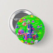 Sept, 1 Button van de geboorte van kinderen (Voorkant /achterkant)