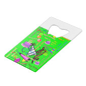 sept, 1 kinderverjaardag kredietkaart flessenopener (Voorkant Gekanteld)