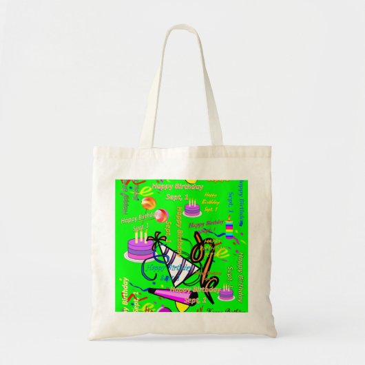 sept, 1 kinderverjaardag tote bag (Voorkant)
