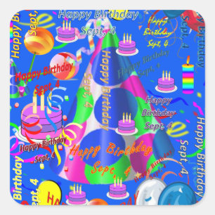 Sept, 4 Kinderen op zaterdag Stickers