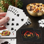 Sept cartes de jeu de péchés mortels (In Situ)