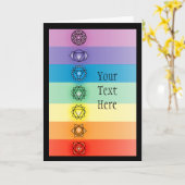 Sept chakras Carte de voeux 2 (Fleur jaune)