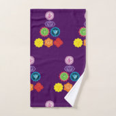 Sept Chakras Yoga Art (Serviette à main)