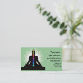 Sept Chakras Yoga Cartes de visite de design (Debout devant)
