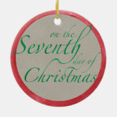 Sept cygnes un ornement de Noël de natation (Dos)