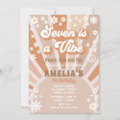 Sept est une invitation à l'anniversaire vibe (Devant)