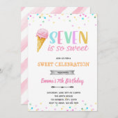 Sept est une invitation de glace si douce (Devant / Derrière)