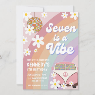 Sept est une vibe 7e anniversaire invitation
