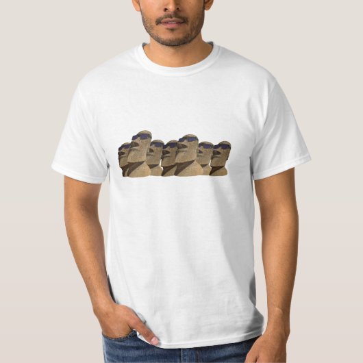 Sept hanche Moai - T-shirt de valeur (Devant)