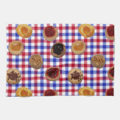 Sept Kolaches sur Tchèque Chèques serviette de cui (Horizontal)