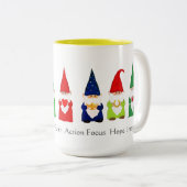 Sept nains de Noël sur un mug blanc (Devant droit)