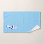 Sept personnalisé sur turquoise (Serviette à main)
