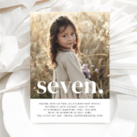 Sept photos Invitation pour le premier anniversair