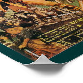 Sept Samurai Kurosawa Poster Vintage Movie (Coin)