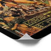 Sept Samurai Vintage Kurosawa Poster (Coin)