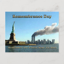 Sept. van de Dag van de herinnering 911 11, 2001 Briefkaart