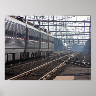 Septa regionale treinen late dag vergaderen poster
