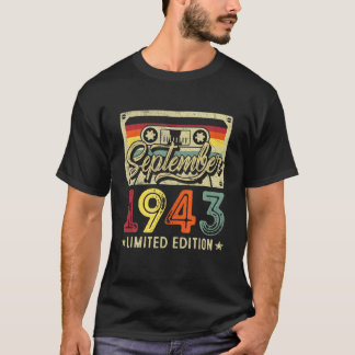 september 1943 78e Cassettebandje op jaardag 78 ja T-shirt