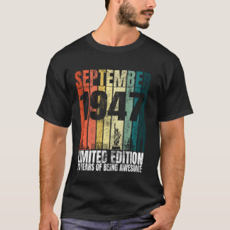 september 1947 dag 73 jaar oud 73 miljard t-shirt