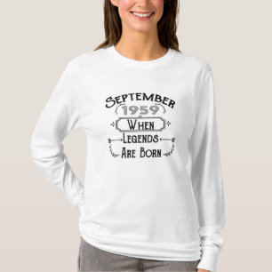 september 1959 wanneer legeringen worden geleend t-shirt