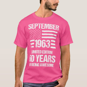  September 1963 Limited Edition 60 jaar van T-shirt