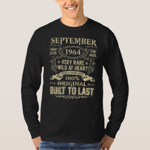 September 1964 58 jaar oud 58ste verjaardag t-shirt