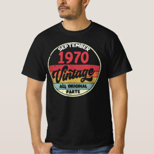 September 1970  Al Originele Verjaardag Gift T-shirt