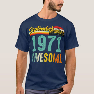 September 1971 Verjaardagscadeau Shirt Vintage Sep