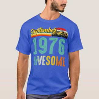 September 1976 Verjaardagscadeau Shirt Vintage Sep