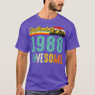 September 1988 Verjaardagscadeau Shirt Vintage Sep