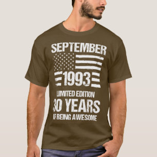September 1993 Limited Edition 30 jaar van T-shirt