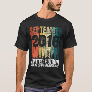 september 2016 Bday Graphic 5 jaar oud 5T T-shirt