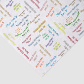 September, 26, Birthday Tissue Paper Tissuepapier (Detail)