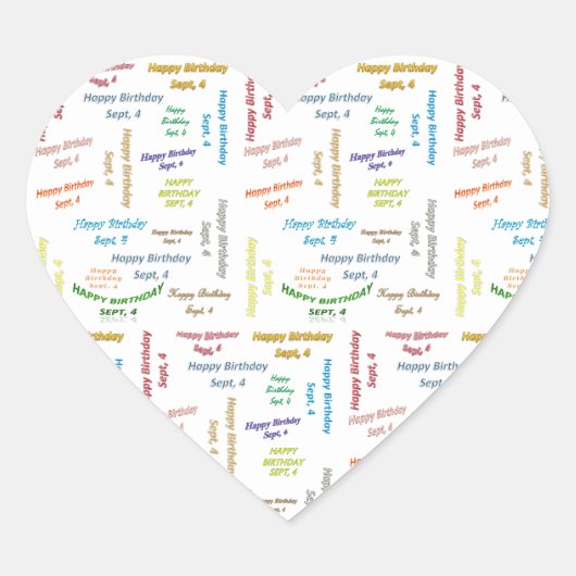 september, 4-jarige Sticker (Voorkant)