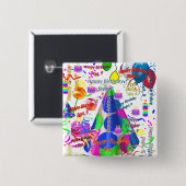 September, 9 Square Button (Voorkant /achterkant)