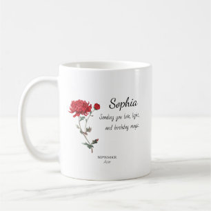 September Aster Persoonlijke Verjaardag Koffiemok