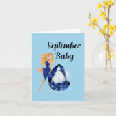 September Baby Kaart (Gele Bloem)