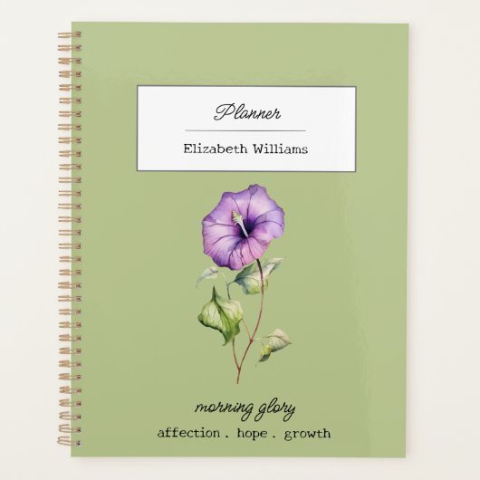 September Birth Flower Morning Glory Personalized (Devant)
