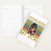 September Birthday With My Dachshund Dog 2020 Planner (Display)