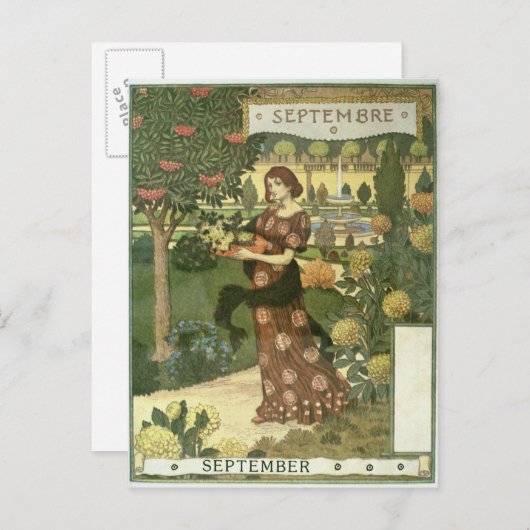 september briefkaart (Voorkant / Achterkant)