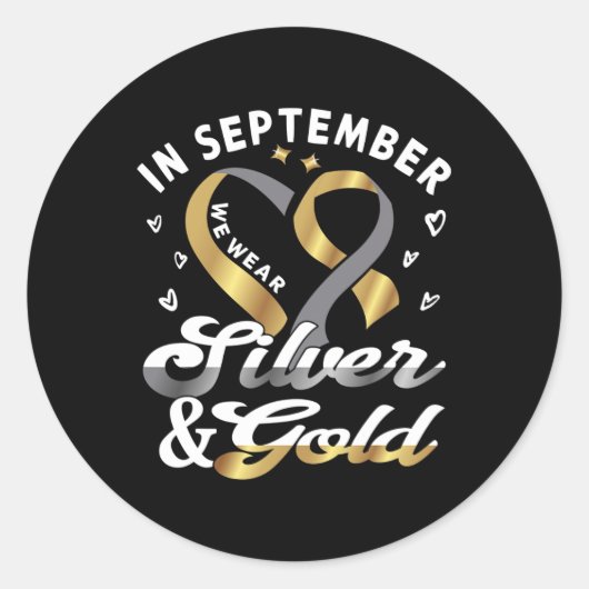 September Draag... ASL Deaf Pride Deaf Awareness Ronde Sticker (Voorkant)